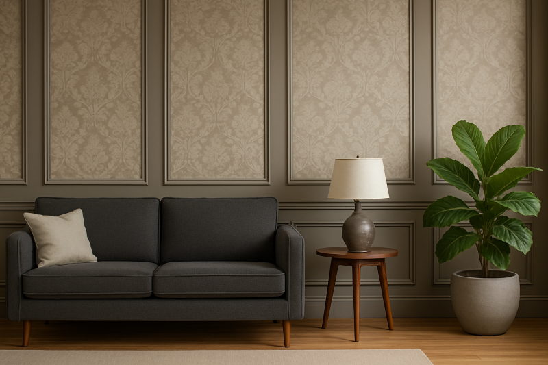 WALLPAPER AND WALL PANELING